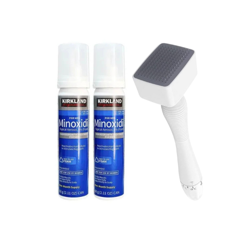 Kirkland Minoxidil Foam 2 months + 140 Pin Derma Stamp