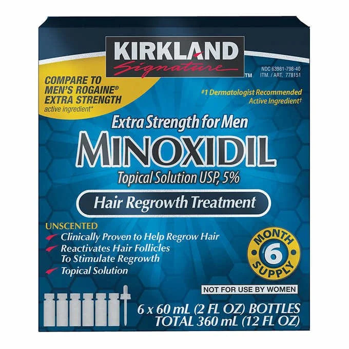 Kirkland Signature 5% Minoxidil solution 6 month supply