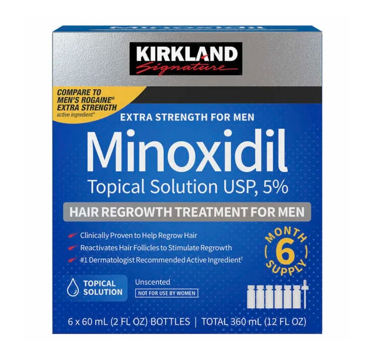 Kirkland Signature 5% Minoxidil solution 6 month supply