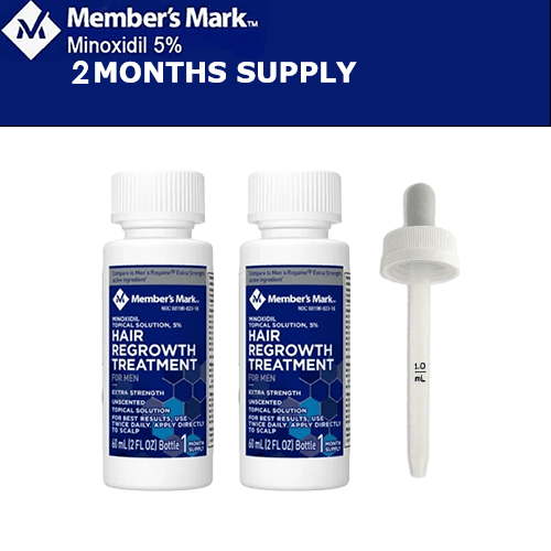 Member's Mark 5% Minoxidil Solution – 2 Month Supply - MINOXIDIL SHOP