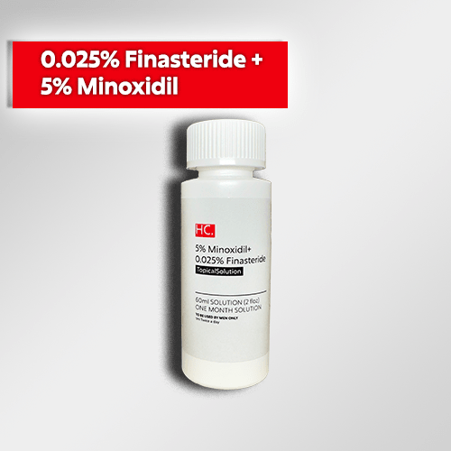 Healer's Finasteride 0.025% + Minoxidil 5% - 3 Months Supply - MINOXIDIL SHOP