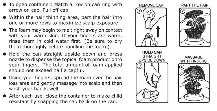Kirkland 5% Minoxidil Foam – Men’s Hair Regrowth, 2 Month