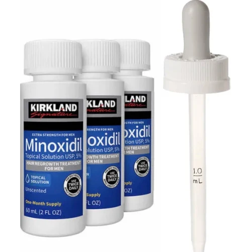 Kirkland 5% Minoxidil Hair Regrowth – Men’s 3 Month + Dropper